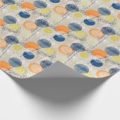 Abstrakter Polka-Punkt Geschenkpapier (Ecke)