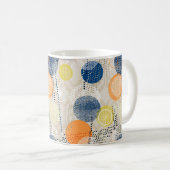 Abstrakter Polka-Punkt Kaffeetasse (VorderseiteRechts)