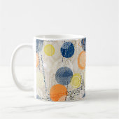 Abstrakter Polka-Punkt Kaffeetasse (Links)