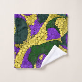 Abstrakter Polster-Punkt Badhandtuch Set (Waschlappen)