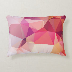 Abstrakter Poly-Hintergrund, Geometrie-Dreieck, m Dekokissen