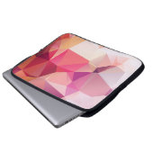 Abstrakter Poly-Hintergrund, Geometrie-Dreieck, m Laptopschutzhülle (Vorne Knopf)