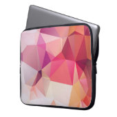 Abstrakter Poly-Hintergrund, Geometrie-Dreieck, m Laptopschutzhülle (Vorderseite Links)