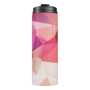 Abstrakter Poly-Hintergrund, Geometrie-Dreieck, m Thermosbecher
