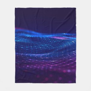 Abstrakter polygonaler Raum Low-Poly dunkler Hinte Fleecedecke