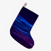 Abstrakter Polygonraum mit dunklem Hintergrund Kleiner Weihnachtsstrumpf (Vorderansicht (hängend))