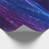 Abstrakter Polygonraum mit dunklem Poly-Hintergrun Geschenkpapier (Ecke)