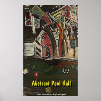 ABSTRAKTER POOL POSTER