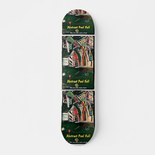 ABSTRAKTER POOL SKATEBOARD (Vorne)