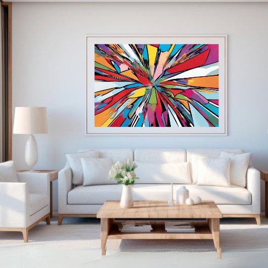 Abstrakter Pop Art Design Poster