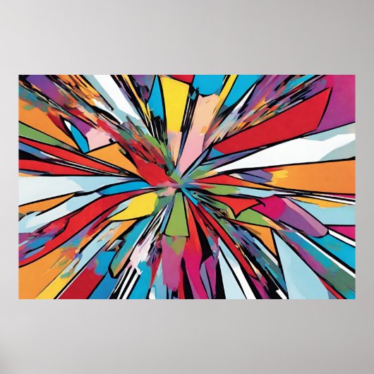 Abstrakter Pop Art Design Poster (Vorne)