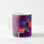 Abstrakter Pop Art Design Stilvoll & künstlerisch Kaffeetasse (Vorderseite Links)
