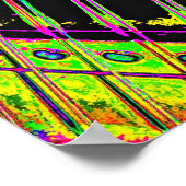 Abstrakter Pop Art Gitarre Poster Man Cave Deco (Ecke)