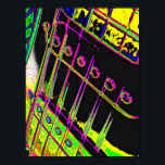 Abstrakter Pop Art Gitarre Poster Man Cave Deco<br><div class="desc">Eine weitere Abstrakte Kreation von Kentucky Abstrakt Artist,  Kara Willis. 2012</div>