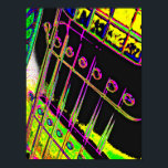 Abstrakter Pop Art Gitarre Poster Man Cave Deco<br><div class="desc">Eine weitere Abstrakte Kreation von Kentucky Abstrakt Artist,  Kara Willis. 2012</div>