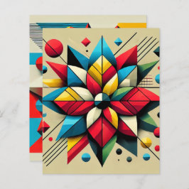 Abstrakter Pop Art Poinsettia Scrapbook