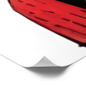 Abstrakter Pop Kunstfedern - surrealer Doodle-Ausd Poster (Ecke)