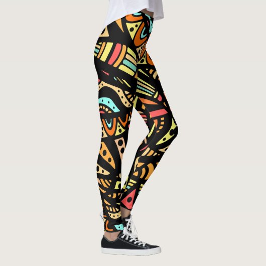 Abstrakter Pop Mode Leggings (Rechts)