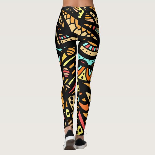 Abstrakter Pop Mode Leggings (Rückseite)