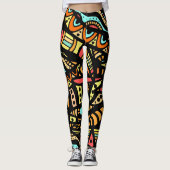 Abstrakter Pop Mode Leggings (Vorderseite)