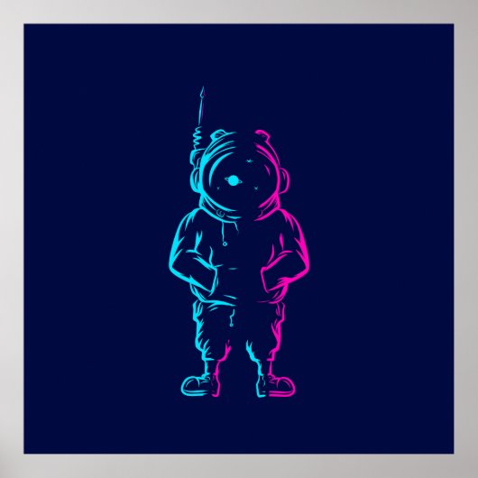 Abstrakter Pop Poster (Vorne)