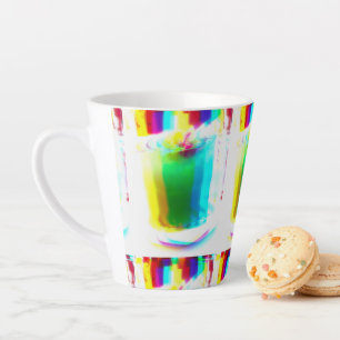 Abstrakter Popart Primärregenbogen-Trink-Latte-Mug Milchtasse