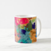 abstrakter psychedelischer Fraktal Hintergrund aus Kaffeetasse (VorderseiteRechts)
