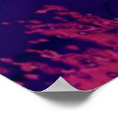 abstrakter psychedelischer Fraktal Hintergrund aus Poster (Ecke)