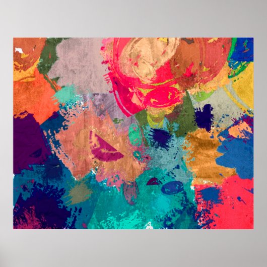 abstrakter psychedelischer Fraktal Hintergrund aus Poster (Vorne)