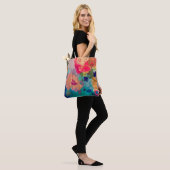 abstrakter psychedelischer Fraktal Hintergrund aus Tasche (Am Model)