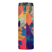 abstrakter psychedelischer Fraktal Hintergrund aus Thermosbecher (Rückseite)