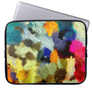 abstrakter psychedelischer Grunge-Hintergrund Graf Laptopschutzhülle