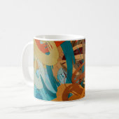 abstrakter psychedelischer Hintergrund aus dem Far Kaffeetasse (Vorderseite Links)