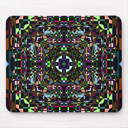 Abstrakter psychedelischer Hintergrund Mousepad (Vorne)