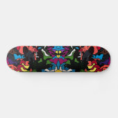 Abstrakter psychedelischer trippy Medusaentwurf Skateboard (Horizontal)