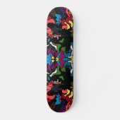 Abstrakter psychedelischer trippy Medusaentwurf Skateboard (Vorderseite)