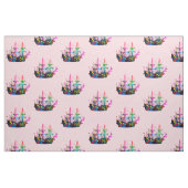 Abstrakter psychedelischer Vintager Stoff (Fat Quarter (45,7 x 55,9 cm))