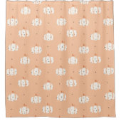 Abstrakter Pumpkin Pattern Duschvorhang (Vorderseite)