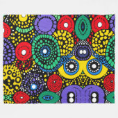 Abstrakter Punkt 2 Fleecedecke (Vorderseite (Horizontal))
