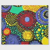 Abstrakter Punkt 3 Geschenkpapier (Flach)