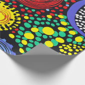 Abstrakter Punkt 3 Geschenkpapier (Ecke)