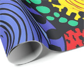 Abstrakter Punkt 3 Geschenkpapier (Rolleneckpunkt)