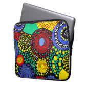 Abstrakter Punkt 3 Laptopschutzhülle (Vorderseite Links)