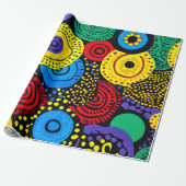 Abstrakter Punkt 4 Geschenkpapier (Ungerollt)