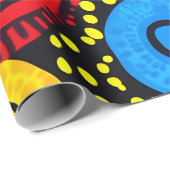 Abstrakter Punkt 4 Geschenkpapier (Rolleneckpunkt)