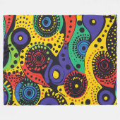 Abstrakter Punkt 6 Fleecedecke (Vorderseite (Horizontal))