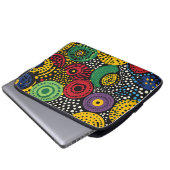Abstrakter Punkt 8 Laptopschutzhülle (Vorne Knopf)