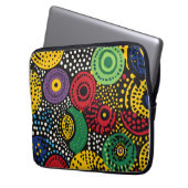 Abstrakter Punkt 8 Laptopschutzhülle (Vorderseite Links)