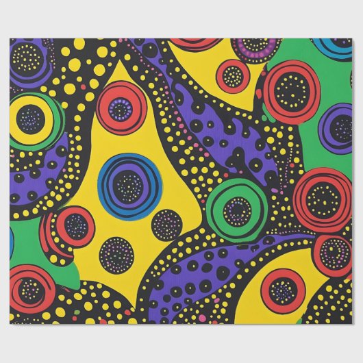 Abstrakter Punkt 9 Geschenkpapier (Flach)