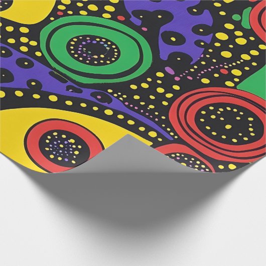 Abstrakter Punkt 9 Geschenkpapier (Ecke)